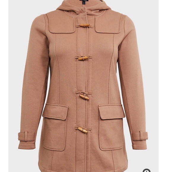 T O R R I D Camel Duffle Toggle Coat - Picture 6 of 12